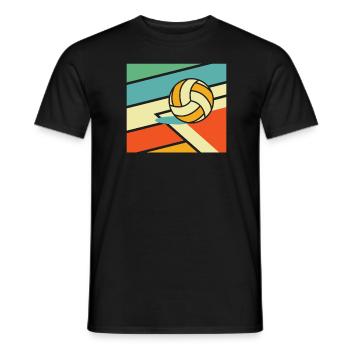 Volley-ball Volley-ball - T-shirt homme - noir - Devant - AI Model Male 178 light (178cm)