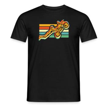 Mx Motocross Dirt Bike - T-shirt homme - noir - Devant - AI Model Male 178 light (178cm)