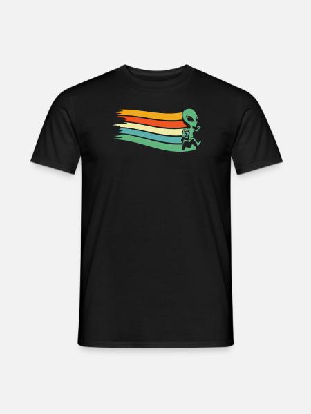 Alien Außerirdischer - Men's T-Shirt - black