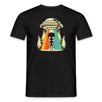 Alien Außerirdischer - Männer T-Shirt - Schwarz - Vorne - AI Model Male 178 light (178cm)