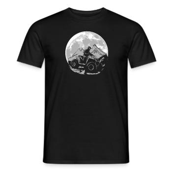 Quad Lune - T-shirt homme - noir - Devant - AI Model Male 178 light (178cm)
