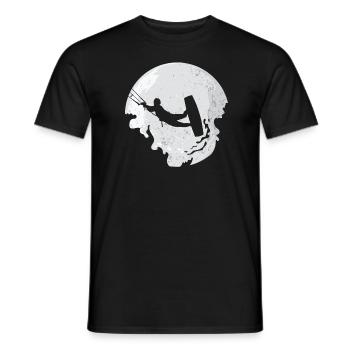 Kitesurfer Kitesurf Kitesurf Kitesurf Lune - T-shirt homme - noir - Devant - AI Model Male 178 light (178cm)