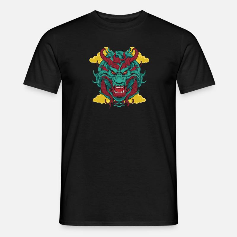 Jahr Des Drachen 2024 - Männer T-Shirt - Schwarz