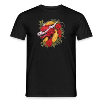 Jahr Des Drachen 2024 - Männer T-Shirt - Schwarz - Vorne - AI Model Male 178 light (178cm)