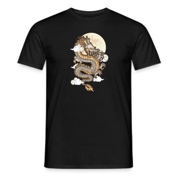 Jahr Des Drachen 2024 - Männer T-Shirt - Schwarz - Vorne - AI Model Male 178 light (178cm)