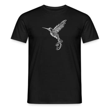 Kolibri Tribal Hummingbird - Männer T-Shirt - Schwarz - Vorne - AI Model Male 178 light (178cm)
