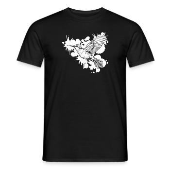 Kolibri Watercolor Hummingbird - Männer T-Shirt - Schwarz - Vorne - AI Model Male 178 light (178cm)