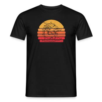 Jahr Des Drachen 2024 - Männer T-Shirt - Schwarz - Vorne - AI Model Male 178 light (178cm)