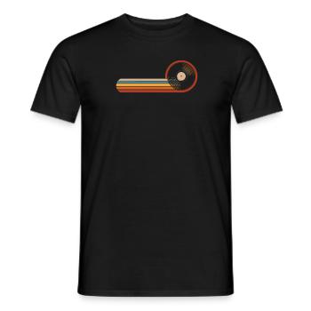 Vinyl Record Collector - Men's T-Shirt - black - Front - AI Model Male 178 light (178cm)
