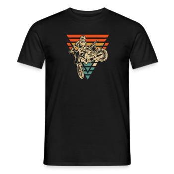 Mx Motocross Dirt Bike - T-shirt homme - noir - Devant - AI Model Male 178 light (178cm)