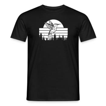 Hummingbird - Men's T-Shirt - black - Front - AI Model Male 178 light (178cm)