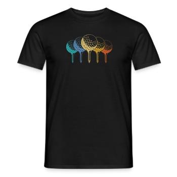 Golf Golfer Golfen - Männer T-Shirt - Schwarz - Vorne - AI Model Male 178 light (178cm)