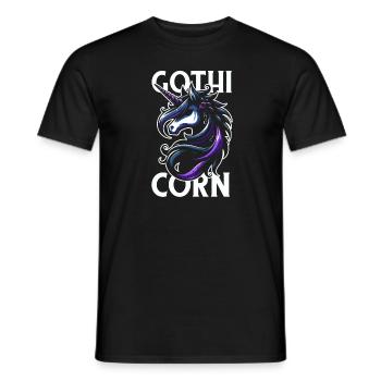 Licorne gothique Gothicorn - T-shirt homme - noir - Devant - AI Model Male 178 light (178cm)