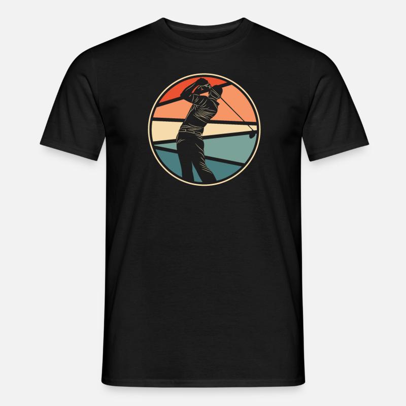 Golf Golfer Golfen - Männer T-Shirt - Schwarz