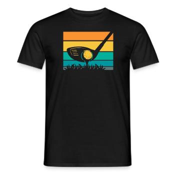 Golf Golfer Golfen - Männer T-Shirt - Schwarz - Vorne - AI Model Male 178 light (178cm)