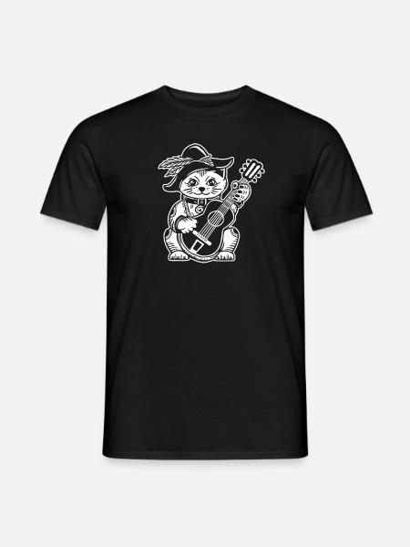 Akustikgitarre - Männer T-Shirt - Schwarz