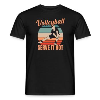 Volleyball Volleyballer - Men's T-Shirt - black - Front - AI Model Male 178 light (178cm)