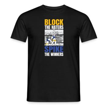 Volley-ball Volley-ball - T-shirt homme - noir - Devant - AI Model Male 178 light (178cm)