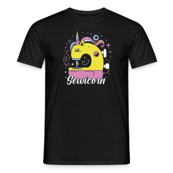 Sewing Sewing Machine - Men's T-Shirt - black - Front - AI Model Male 178 light (178cm)