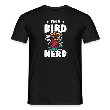 Kolibri Vögel Beobachten Bird Nerd - Männer T-Shirt - Schwarz - Vorne - AI Model Male 178 light (178cm)