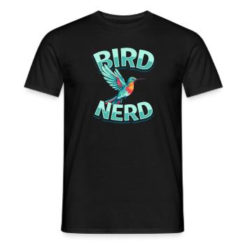 Kolibri Vögel Beobachten Bird Nerd - Männer T-Shirt - Schwarz - Vorne - AI Model Male 178 light (178cm)