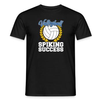 Volley-ball Volley-ball - T-shirt homme - noir - Devant - AI Model Male 178 light (178cm)