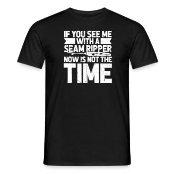 Sewing Sewing Machine - Men's T-Shirt - black - Front - AI Model Male 178 light (178cm)