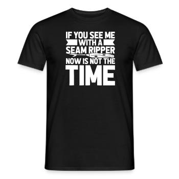 Sewing Sewing Machine - Men's T-Shirt - black - Front - AI Model Male 178 light (178cm)