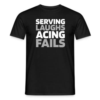 Volley-ball Volley-ball - T-shirt homme - noir - Devant - AI Model Male 178 light (178cm)