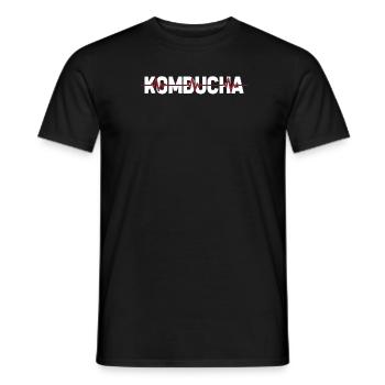 Kombucha Ekg Heartbeat - Männer T-Shirt - Schwarz - Vorne - AI Model Male 178 light (178cm)