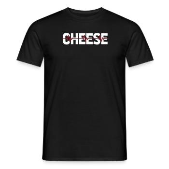 Cheese Cheesemaker Ekg Heartbeat - Men's T-Shirt - black - Front - AI Model Male 178 light (178cm)