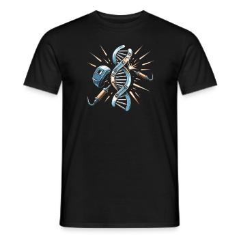Les soudeurs ajusteurs sont dans mon ADN - T-shirt homme - noir - Devant - AI Model Male 178 light (178cm)