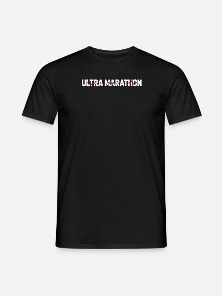 Ultramarathon ECG Heartbeat - Men's T-Shirt - black