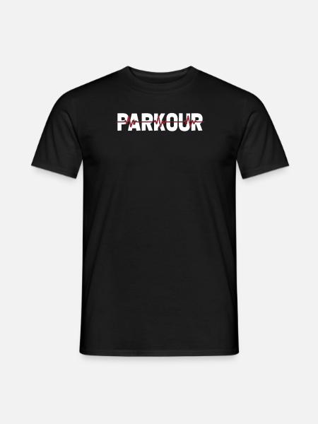 Parkour Ekg Heartbeat - Men's T-Shirt - black