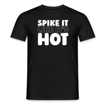 Volley-ball Volley-ball - T-shirt homme - noir - Devant - AI Model Male 178 light (178cm)