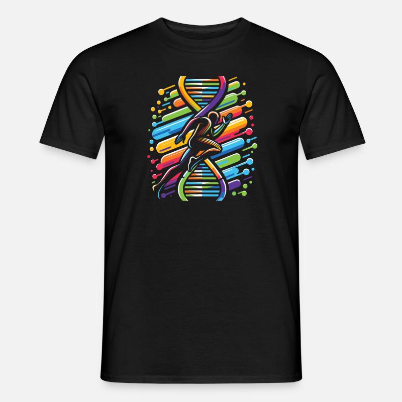 Runner Jogger Runner Courir C’est dans mon ADN - T-shirt homme - noir
