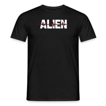 Pulsation ECG extraterrestre extraterrestre - T-shirt homme - noir - Devant - AI Model Male 178 light (178cm)