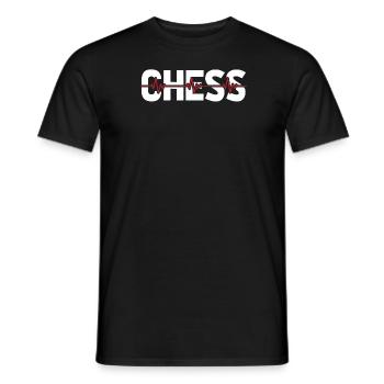 Rythme cardiaque ECG d’échecs - T-shirt homme - noir - Devant - AI Model Male 178 light (178cm)