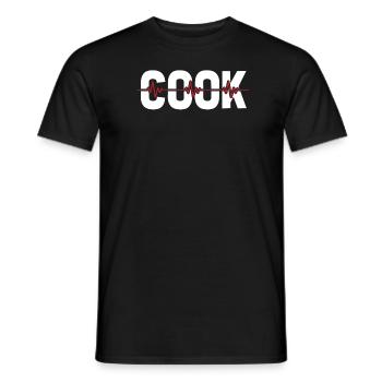 Cuire Cuisson ECG Rythme cardiaque - T-shirt homme - noir - Devant - AI Model Male 178 light (178cm)