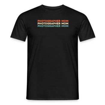 Fotograf Fotografie Kamera Mama Mutter - Männer T-Shirt - Schwarz - Vorne - AI Model Male 178 light (178cm)