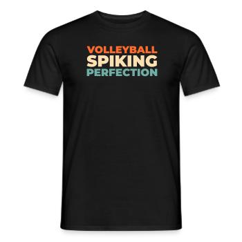 Volley-ball Volley-ball - T-shirt homme - noir - Devant - AI Model Male 178 light (178cm)