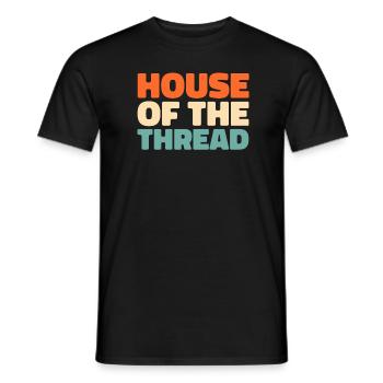 Sewing Sewing Machine - Men's T-Shirt - black - Front - AI Model Male 178 light (178cm)