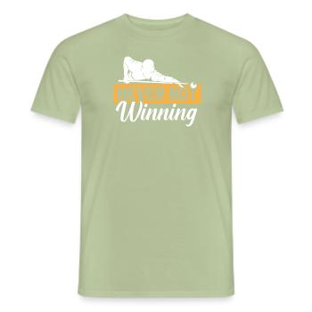 Billard - Männer T-Shirt - Sage - Vorne - AI Model Male 178 light (178cm)