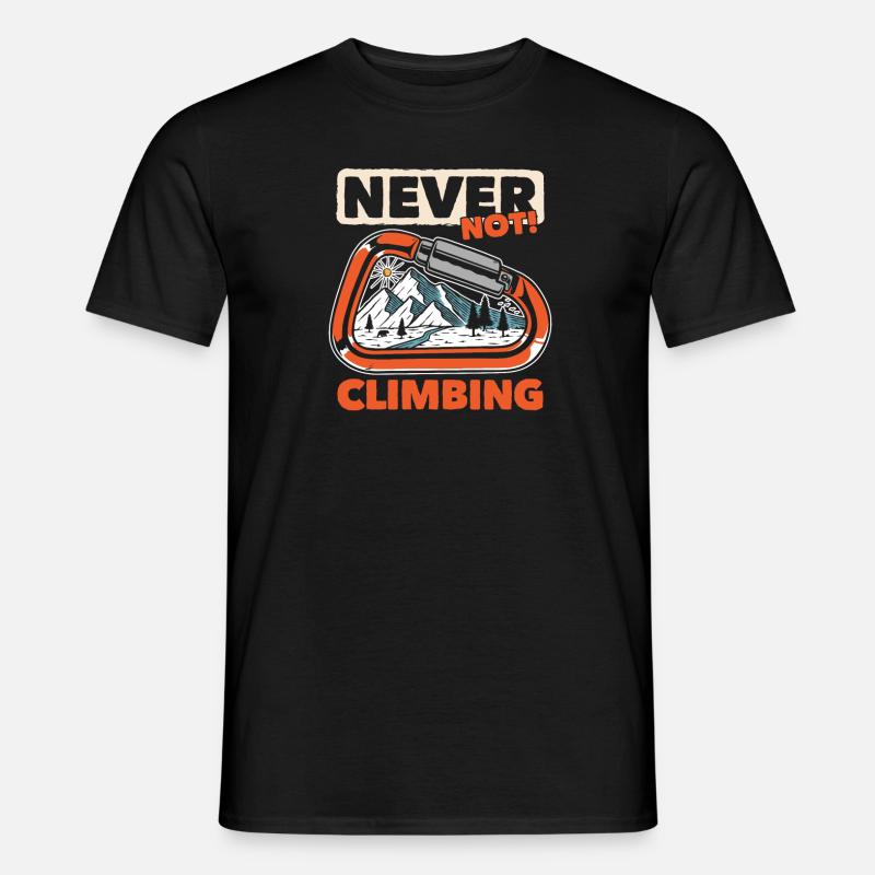 Bouldern Bouldering - Männer T-Shirt - Schwarz