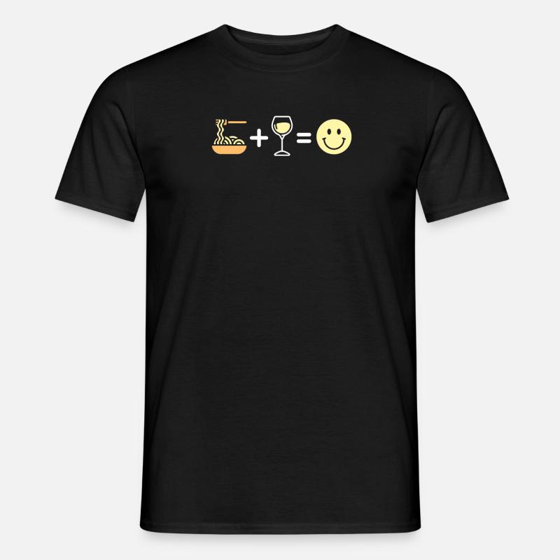 Pasta - Männer T-Shirt - Schwarz