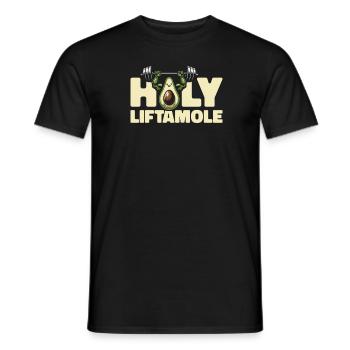 Powerlifting Powerlifter Avocat Holy Liftamole - T-shirt homme - noir - Devant - AI Model Male 178 light (178cm)