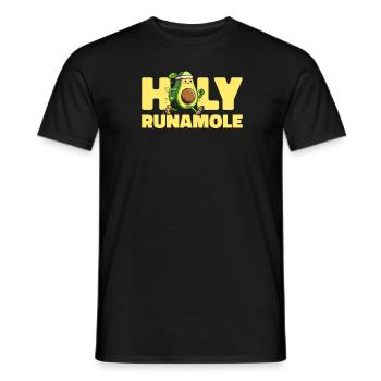 Ultramarathon Avocado Holy Runamole - Männer T-Shirt - Schwarz - Vorne - AI Model Male 178 light (178cm)