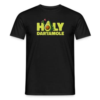 Dart Player Avocado Holy Dartamole - Men's T-Shirt - black - Front - AI Model Male 178 light (178cm)