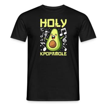 K Pop Kpop Korean Pop Avocado Holy Kpopamole - Men's T-Shirt - black - Front - AI Model Male 178 light (178cm)