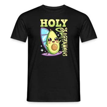 Windsurfing Windsurfer Avocado Holy Surfamole - Men's T-Shirt - black - Front - AI Model Male 178 light (178cm)